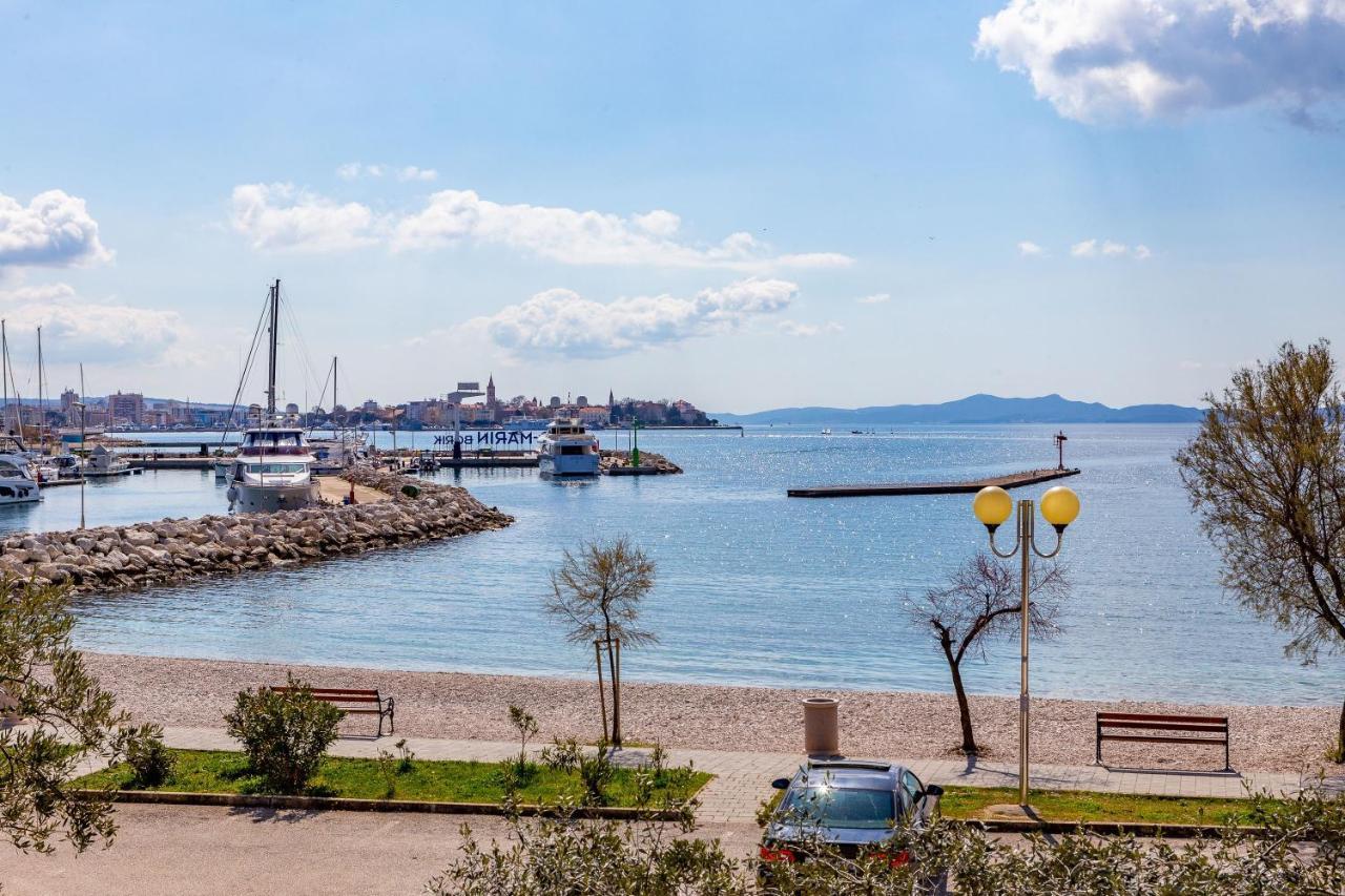 Mare-More Studio W Balcony And Beach Front And View Zadar Exterior foto